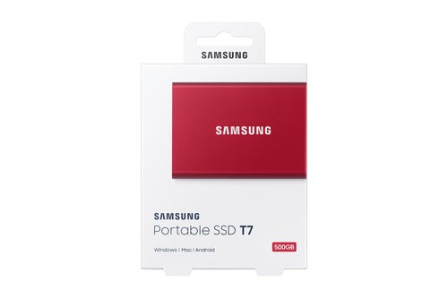 Samsung Portable SSD T7 500 GB Red Samsung Portable SSD T7 500 GB Red
